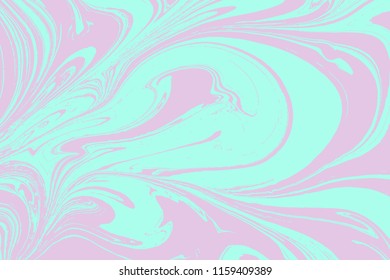 80s, 90s liquid marble background. Holographic abstraction trendy colors texture. Beautiful iridescent texture. Holography shapes. Hologram background of wrinkled ripple abstract art texture. Vector.