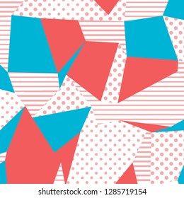80s and 90s retro style. The Memphis pattern. Trending abstract design with geometric shapes, points and lines to create trendy backgrounds for banners, websites, brochures. The minimalist style