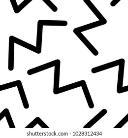 80s 90s seamless pattern, geometric background with abstract shapes in black on white.

Repetitive monochrome cool texture for fabric design, priting, website background, retro fashion