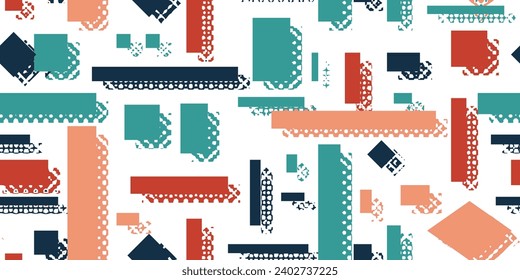 80s abstract geometric hipster fashion design print. Seamless Modern Memphis