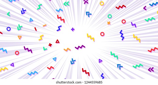 80s background. White color Pop art retro vector illustration kitsch vintage