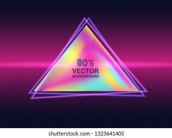 80s background.Retro Sci-Fi Background .vector