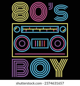 80s Boy 1980s Fashion 80 Theme Party Eighties Costume Gift T Shirt