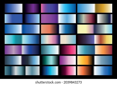 80s Chrome Gradients for type and backgrounds