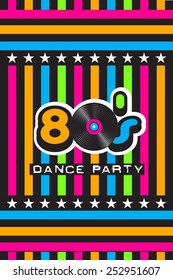 80's Dance Party Poster