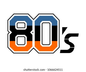 80s decade symbol