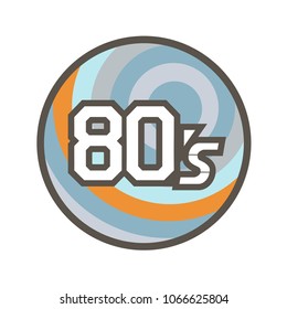 80s decade symbol