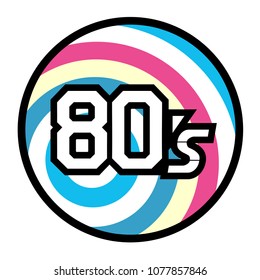 80s decade symbol