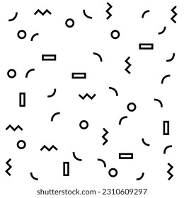 80s design pattern paper abstract vector