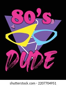 80's dude This is My 80s Dude Costume Party vintage shirt print template