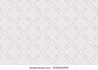 80s Geometric Seamless Pattern Design Background