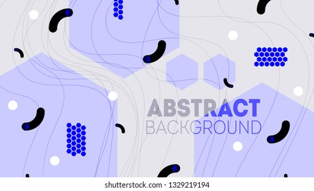 80s memphis geometric style flat background. Retro art for covers, banners, flyers and posters. 