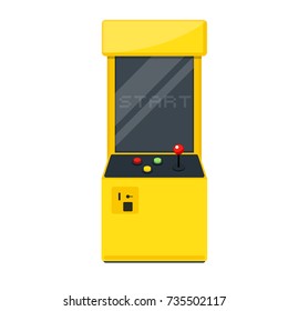 80s Retro Arcade Machine Clipart Image Stock Vector (royalty Free 