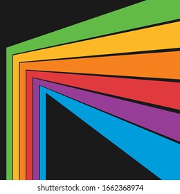 80's retro background. Rainbow Vintage  vector 80's, 90's Old style graphic poster set. 80s rainbow style. For t-shirt. vector illustration.
