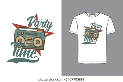 80s retro boombox t shirt design design