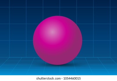 80s Retro future background. Vector futuristic synth retro wave illustration in 1980s posters style.