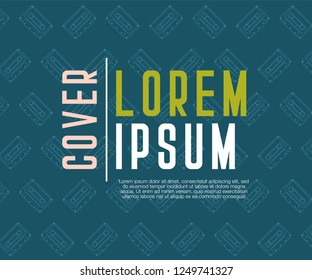 80s, retro music party banner or cover. Old style vector poster