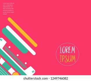 80s, retro music party banner or cover. Old style vector poster