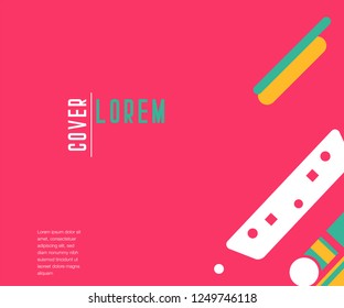 80s, retro music party banner or cover. Old style vector poster