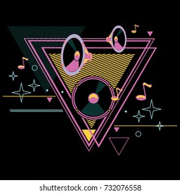 80s Retro Music Poster Design