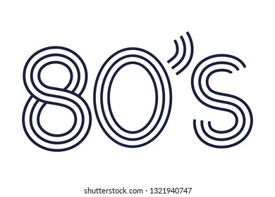 80s retro style