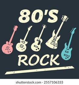 80s Rock Band T-Shirt Design