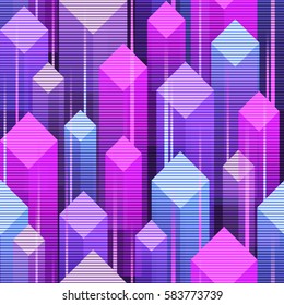 80's style seamless pattern.