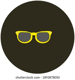 gafas de sol de los años 80 en el vector de fondo blanco
