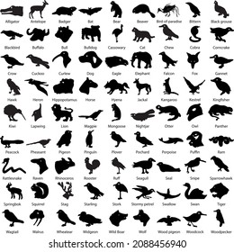 81 Boy Scouts Patrol Animals Silhouette