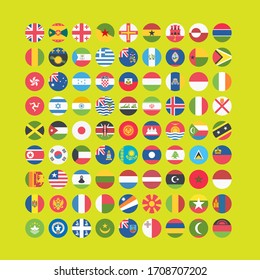 81 Länderflagge Symbol Vektorillustration Illustration.