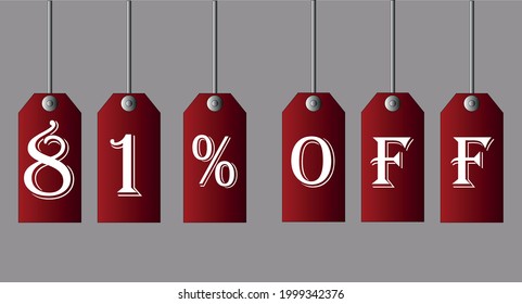 81% off Red coupons for special discount offers.