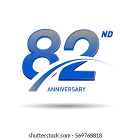82 Years Anniversary Celebration Design.