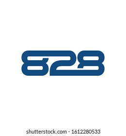 828 Logo can be used for company, icon, and others.