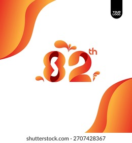 82th Anniversary Logo, Twist Ribbons Logo