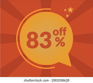 83% discount floating balloon art. Vectorized discount banner