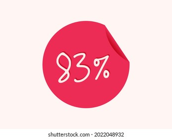 pegatina al 83%, imagen al 83%