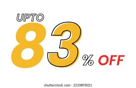 up to 83  percent Vector Template, upto 83 percent off offer template vector
