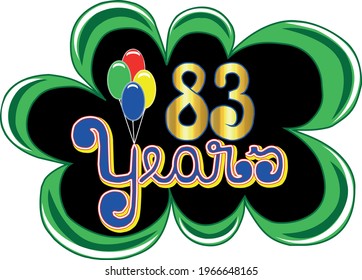 83 years black green and golden
