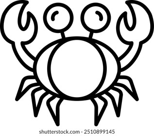 835 - Crab Vector Icon Design