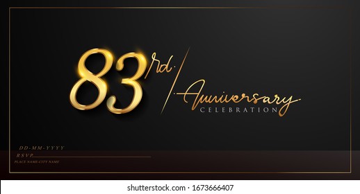 83rd Anniversary Images, Stock Photos & Vectors | Shutterstock