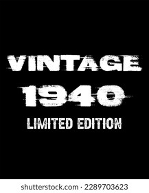 83rd Birthday Vintage Legends Born In 1940 83 Years Old Retro Birthday Ideas Limited Edition
