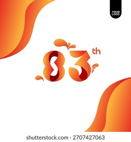 83th Anniversary Logo, Twist Ribbons Logo