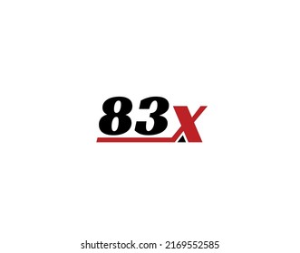 83X, X83 Initial letter logo