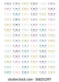 84 Colorful Pretty glasses with for planners,agendas,notebooks.For work and school and fun.All in pretty colors.Printable.Totally editable.