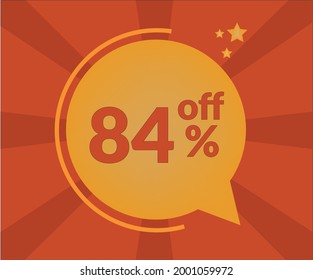 84% discount floating balloon art. Vectorized discount banner