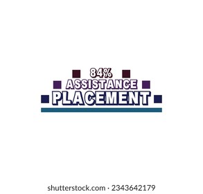 84% Guranted Satisfaction Box Shape text Base design with eye catching colors used