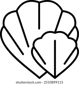 845 - Shell collection Vector Icon Design