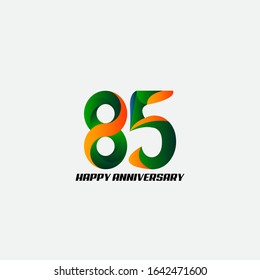 85 anniversary celebration vector concept template design illustration