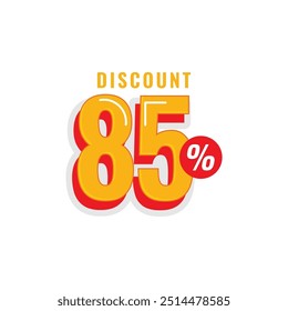 85% discount off Vector Template Design Illustration