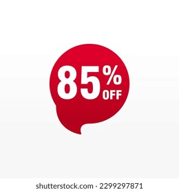 85 discount, Sales Vector badges for Labels, , Stickers, Banners, Tags, Web Stickers, New offer. Discount origami sign banner 
